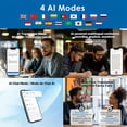 thumbnail image 6 of AI Translation Smart Glasses, ChatGPT-Powered, 164 Languages, Four Translation Modes, 6-Hour Battery, Auto-Tinting Lenses for Calls, Meetings and Daily Use, 6 of 7
