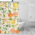 thumbnail image 2 of Lemon Shower Curtain Floral Lemon Fruit Shower Curtains for Bathroom Colorful Summer Shower Curtain Waterproof Polyester Fabric Lemon Bathroom Decor 72x72 in, 2 of 6