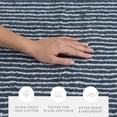 thumbnail image 5 of Noble Linens Pinstripe Cotton Bath Mat, 24 in x 17 in, Navy, 5 of 11