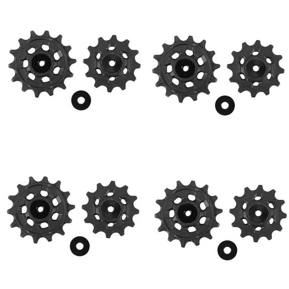 8x 12T 14T 12 Speed Bicycle Mountain Bike Pulley Wheel Rear Derailleur Repair Kit for X01 XX1 GX NX,4 Pair x Pulley Wheel,black