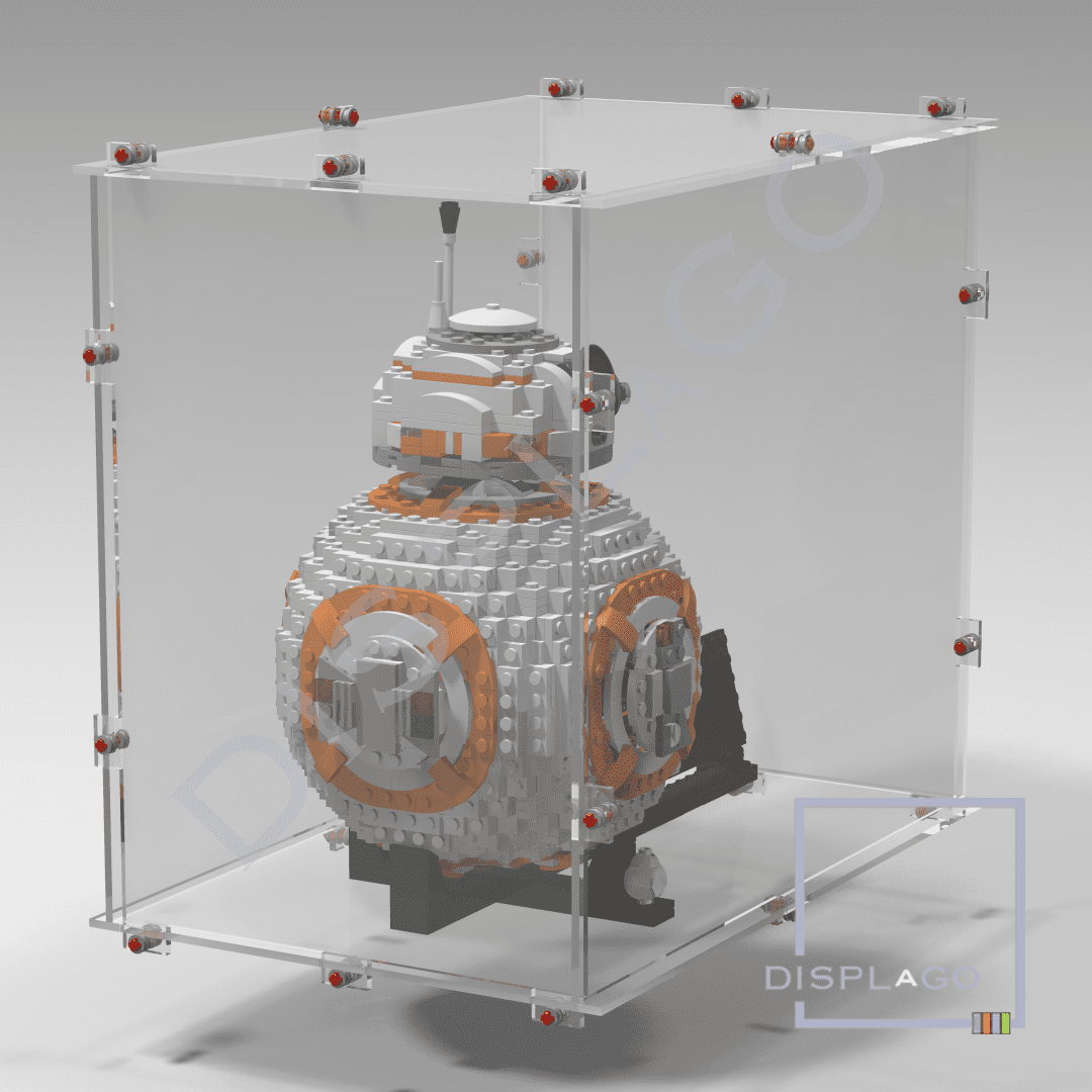 Display Case for LEGO® #75187 UCS BB-8. Display case for minifigures. Star Wars® display case. Compatible LEGO® display