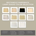 thumbnail image 3 of Royal Designs Inc. Pantalla rectangular de tapa dura HB-613-14WH blanco (6 x 12) x (8 x 14) x 10, 3 of 5