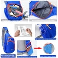 thumbnail image 3 of Peicees Mochila pequeña con bandolera, impermeable, unisex, bandolera en el pecho, 3 of 5