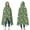 DarkGreen Cartoon Dinosaurs, variant on Wearable Blanket,DarkGreen Cartoon Dinosaurs Plants Pattern Hooded Wearable Flannel Blanket for Adults & Teens,Winter Poncho Shawl Wrap Cape Cozy Anti-Pill,50"x60"