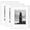 White, variant on 20x28 Picture Frame Set of 3, Display Pictures 16x24 with Mat or 20 x 28 Poster Frame Without Mat, Wall Gallery Photo Frames, Black