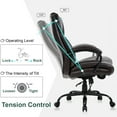thumbnail image 5 of BestOffice Big and Tall Office Chair, Lumbar Support, Rolling Swivel for Men, Women(Brown), 5 of 7