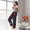 thumbnail image 4 of Uemuo Thanksgiving Pattern Women's Wide Leg Palazzo Lounge Pants with Pockets Light Weight Loose Comfy Casual Pajama Pants-Medium, 4 of 9