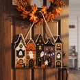 thumbnail image 4 of PSVFUJZ Halloween Door Sign, Wooden Ghost Welcome Sign, Halloween Door Decorations, Front Door Hanging Sign for Indoor Outdoor Home Porch Window Decor Multicolor, 4 of 8