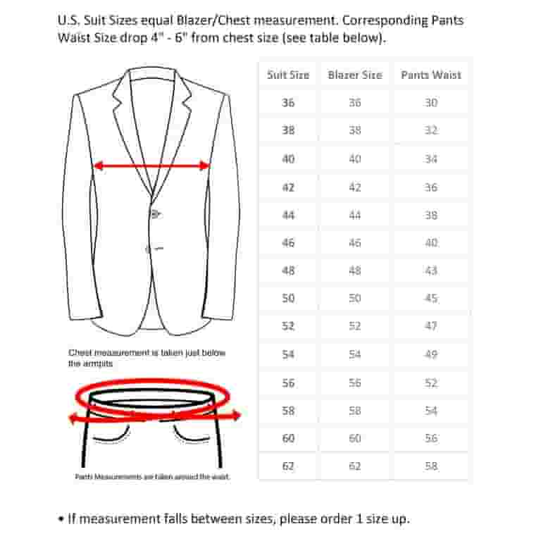 Chart What Does 38r Mean In Suit Size Shirt Size Blazer Size