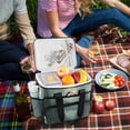 thumbnail image 5 of FORMRS Insulated Cooler Bag 24 Cans Capacity Soft Leakproof Lunch Box with Side Pockets, Forest House, 5 of 7
