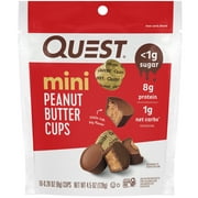Quest Mini Peanut Butter Cups, Low Carb, High Protein, 16 Ct