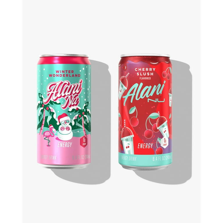 Alani Mini Energy winter wonderland and cherry slush 08 oz 12pk