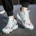 thumbnail image 6 of Men's Basketball Shoes Anti-Slip and Wear-Resistant Soles Running Shoes Graffiti Design Fashionable Sports Shoes, 6 of 6