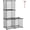 Black, variant on Wire Cube Storage, 4-Cube Storage Organizer Metal, C Grids Storage Bins Shelving, Modular Bookshelf Shelf, Closet Cabinet Ideal for Bedroom, Office 12.4”L x 24.8”W 36.6”H Black UWCS3004B