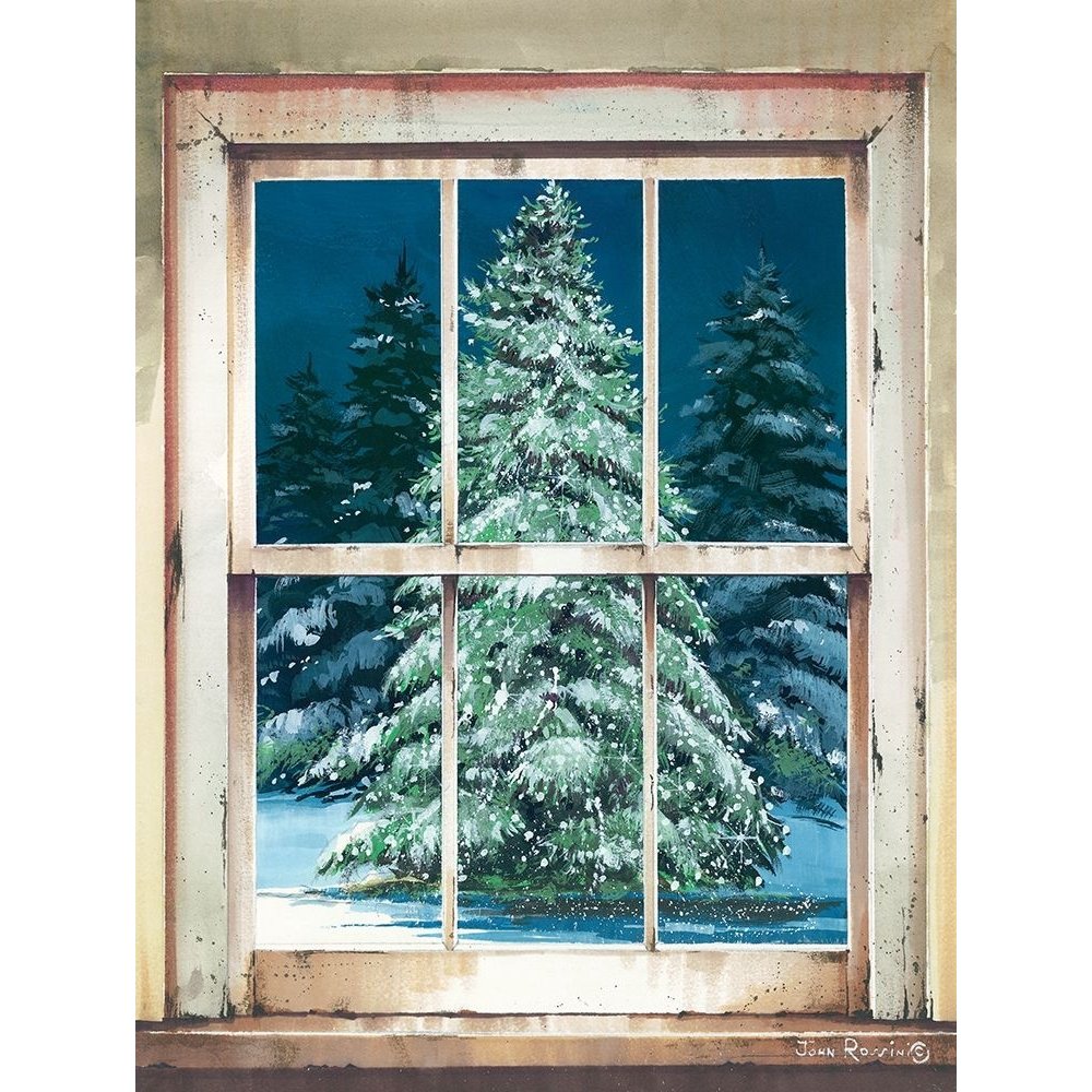 Holiday Window Poster Print by John Rossini (18 x 24) JR365 Walmart