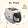 thumbnail image 2 of Hard-Sided Dog and Cat Carrier, TSA Airline Approved, for Small to Medium Pets, Travel Crate with Handle, Ventilated Design, 2 of 7