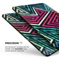 thumbnail image 3 of DesignSkinz Grungy Neon Triangular Zig Zag Shapes Full-Body Skin Decal Wrap Cover for iPad Mini 4 (A1538/A1550), 3 of 4