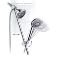 thumbnail image 4 of Pommeau de Douche Instantané Sans Perçage Hauteur/angle Réglable 30 Réglages Spirale 3 Voies Combo, 4 of 5
