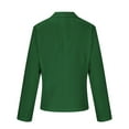 thumbnail image 5 of Ayolanni Winter Coat for Women Blazer Green Solid Long Sleeve Dress Coat Heated Coat for Women L, 5 of 6