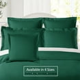 thumbnail image 4 of (2 pack) Nestl Pillow Sham Set of 2, Premium 1800 Series Double Brushed Bed Pillow Cases, Hunter Green, Standard 20" X 26", 4 of 6