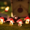 thumbnail image 7 of Mushroom Decor Lights 10 ft 30 LEDs Mushroom Lights Battery Powered Mushroom String Lights with 2 Lighting Modes for Bedroom Kids Gift Winter Christmas Party Decoration, 7 of 7