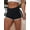 Black, variant on Women's High Waisted Workout Shorts, Stretch Athletic Running Shorts for Fitness and Activewear