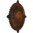thumbnail image 3 of 29 1/8"OD x 1 1/4"ID x 4"P Haylynn Ceiling Medallion Rust Finished, 3 of 7