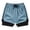 Light Blue, variant on Women's Shorts, Women's Two Layer Athletic Shorts Flowy Fit Secure Inner Lightweight Running Workout Partner Orange XXL