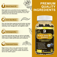 thumbnail image 5 of Black Seed Oil Sea Moss Gummies with Ashwagandha, Burdock Root, Elderberry, Turmeric, Vitamin C, D3 & Zinc - Supports Immunity, Joints, Digestion, Hair & Skin, Vegan Gummies 60 Counts, 5 of 8