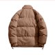 thumbnail image 3 of Puntoco Chaqueta De Algodón Cálida De Invierno De Dos Piezas De Color Sólido Con Cuello Alto Informal Para Hombre, 3 of 6