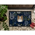 thumbnail image 3 of Carolines Treasures BB5099MAT 18 x 27 in. Blue Flowers Papillon Indoor or Outdoor Mat, 3 of 4