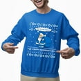thumbnail image 2 of Christmas Sweatshirt, Joy to the World Happy Hanukkah Funny Santa Jewish Holiday Sweatshirt, Unique Chrismukkah Style Sweatshirt, Holiday Gift for Women & Men, 2 of 5