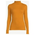 thumbnail image 4 of Free Assembly Women's Fine Ribbed Turtleneck with Long Sleeves, Lightweight, Sizes XS-XXXL, 4 of 7