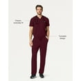 thumbnail image 2 of Jaanuu Holmes Everyday Scrub Top for Men — Classic Fit, V-Neck, 1 Pocket, Anti-Wrinkle, 2 of 7