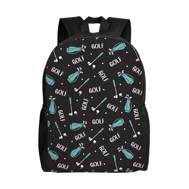 Sikiie Golf Bags And Balls Print Single-sided Full-body Backpack with Computer Compartment 600D Oxford Fabric Backpack, Suitable for School, Work
