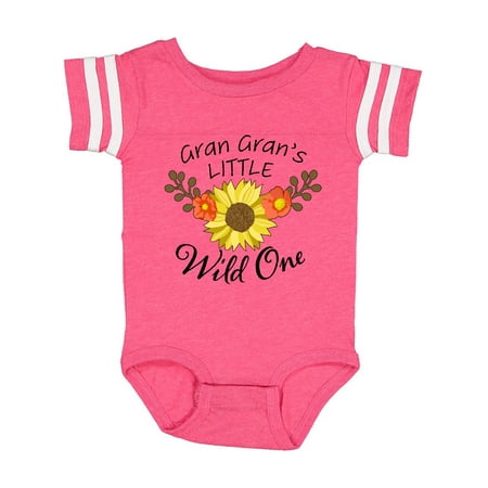 

Inktastic Gran Gran s Little Wild 1 with Beautiful Sunflower Gift Baby Boy or Baby Girl Bodysuit