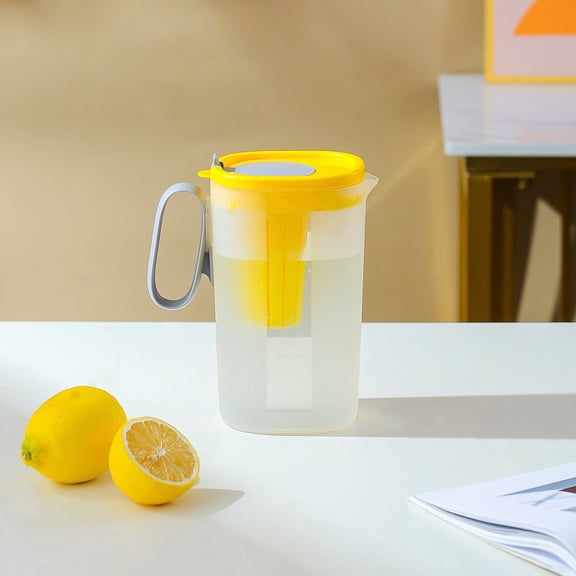 HBBKVI 1.55L Refrigerator Cold Water Pitcher with Fruit Filter Household High-temperature Hard Wearing Cold Water Kettle, Large Capacity Tea Making Cold Water Kettle