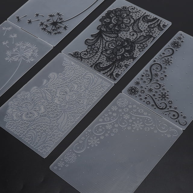 Spptty Embossing Template, High-Quality Materials Plastic Embossing Folders For Tailor For Home