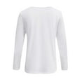 thumbnail image 5 of Dasayo White Women Tops Loose Long Sleeve Zip up Lightweight Solid Blouses Tshirts Shirts for Women M, 5 of 5