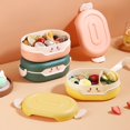 thumbnail image 4 of ENJOYW 780ML Lunch Box Heat-Resistant Grid Design Robot Shape Children's Cartoon Lunch Box for Picnic Lunch Box, 4 of 7