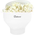 thumbnail image 1 of Original Salbree Microwave Popcorn Popper, Silicone Popcorn Maker, Collapsible Bowl - The Most Colors Available (White)\u2026, 1 of 7