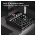 thumbnail image 3 of 4 Channel Sound Mixer  Mixer With 48V Phantom Power USB Bluetooth Studio DJ Console ,Smart Fader, 3 of 6