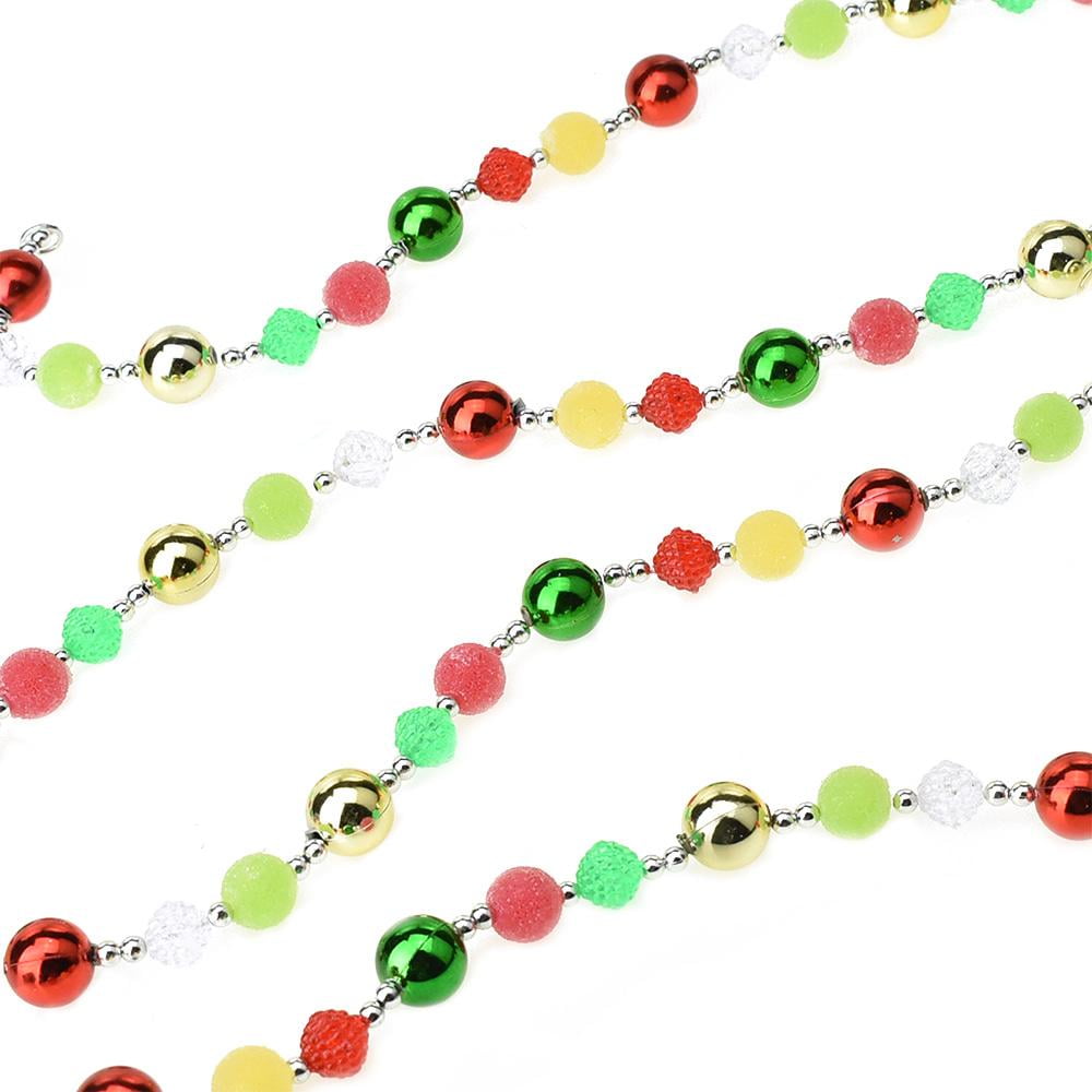 Christmas Beads and Gumdrops Garland, 6-Feet - Walmart.com - Walmart.com
