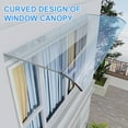 thumbnail image 4 of golytefs Window Door Wall Canop No Bracket Window Awning Invisible Rain Shelter Cover, 4 of 9