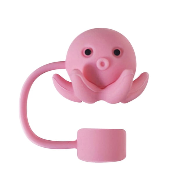 Couvercle de Paille en Silicone Court pour Gobelets 9 Pcs Mignon Réutilisable pour Extérieur
