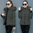 thumbnail image 5 of Inleife Womens Parkas Women's Winter Tops Jacket With Hood Waist And To Overcome Outer Long Sleeve Coats, 5 of 6