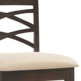 thumbnail image 4 of Double Crossback Stool in Wenge and Beige, Set of 2, 4 of 12