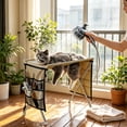 thumbnail image 6 of Khaki Pet Grooming Bed 24x16x13 Inches, Scratch-Resistant Cat Dog Hammock Bathing Rack, Nail Trimming Grooming Station, 6 of 6