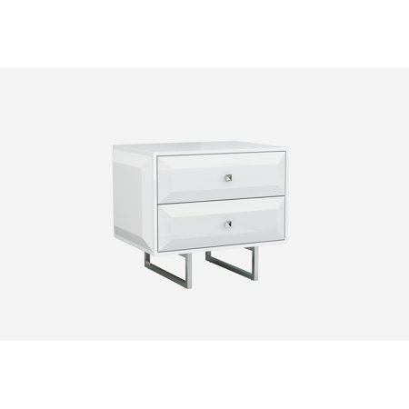 Whiteline Modern Living White Abrazo Contemporary High Gloss