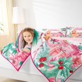thumbnail image 4 of Manfei Merry Christmas Queen Comforter Set for Kids Girls, Kawaii Gingerbread Gifts Bedding Sets, Xmas Tree Sled Coffee Bedding Comforter Set, Lightweight Room Decor, Reversible 3-Piece, 4 of 8